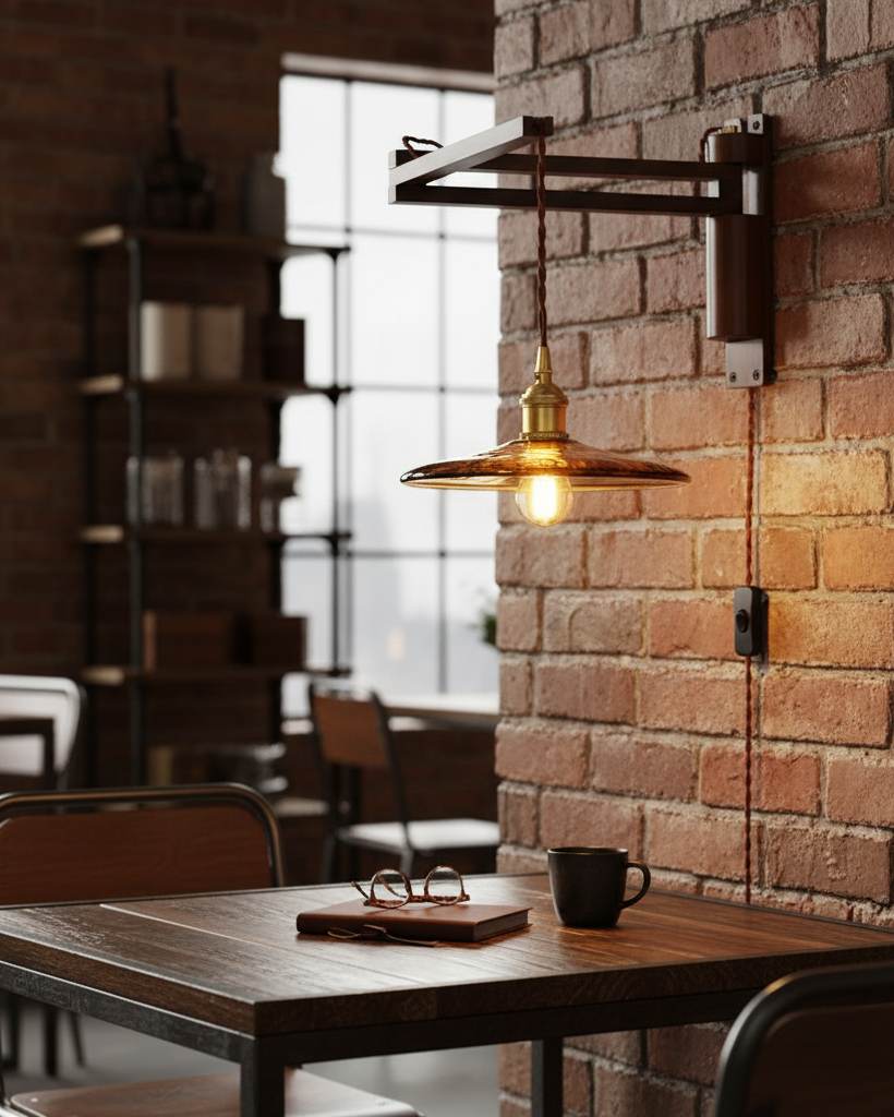 Vintage Maria Plug In Glass Wall Lamp — product view 11