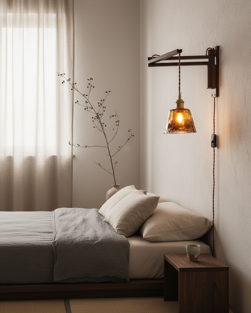 Vintage Maria Plug In Glass Wall Lamp — product view 15