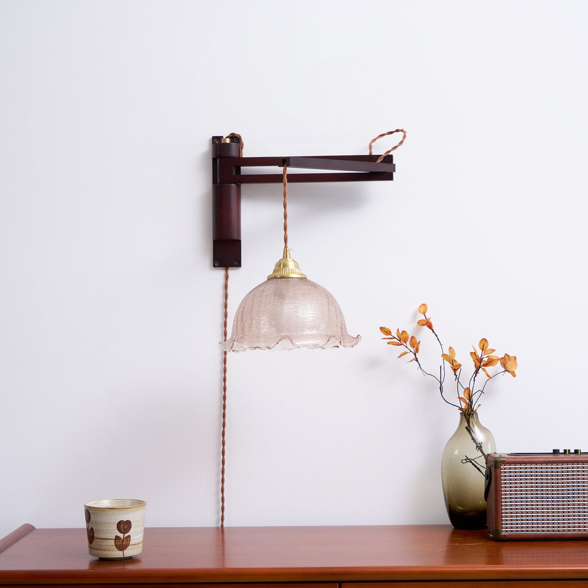 Vintage Maria Plug In Glass Wall Lamp — product view 21