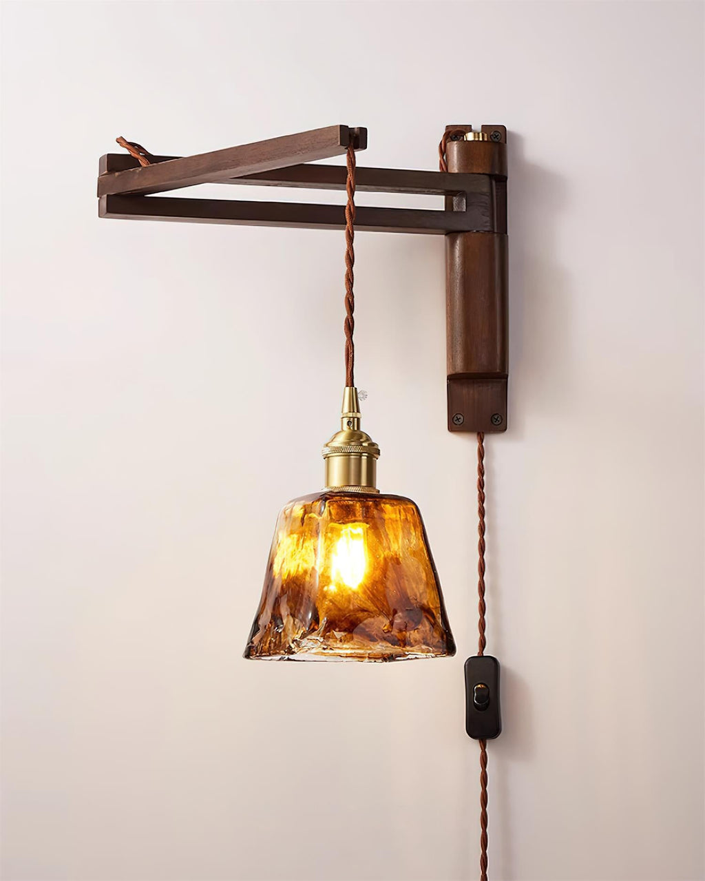 Vintage Maria Plug In Glass Wall Lamp — product view 28