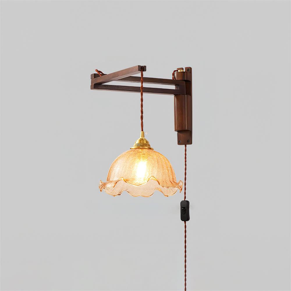 Vintage Maria Plug In Glass Wall Lamp — product view 33