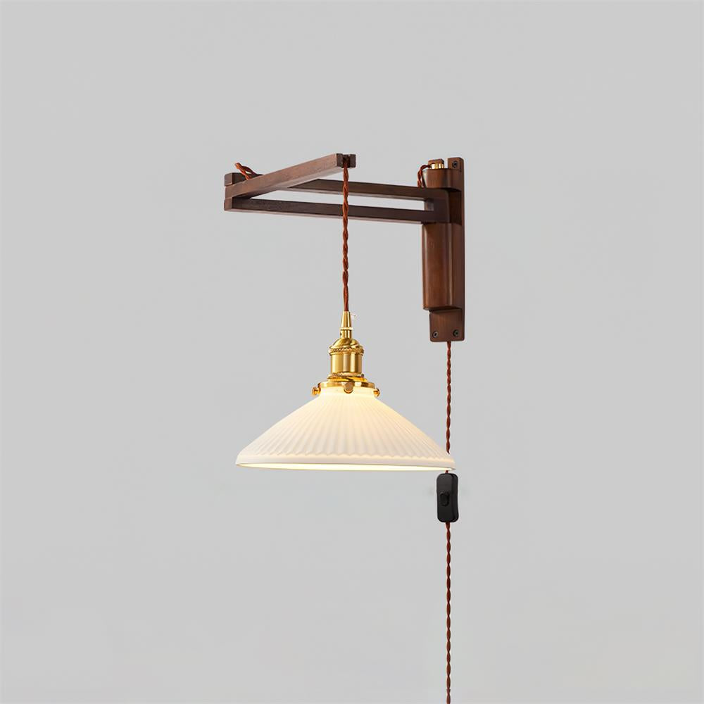 Vintage Maria Plug In Glass Wall Lamp — product view 34