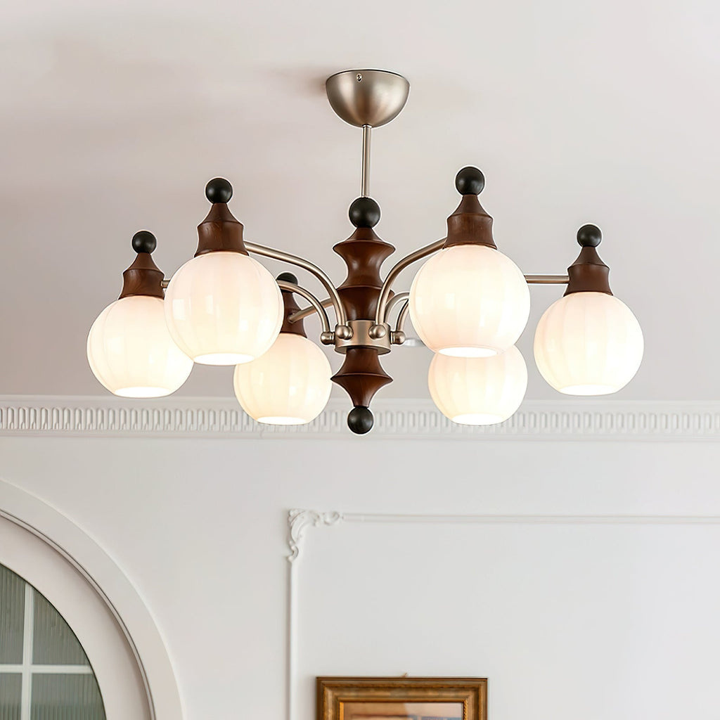 Viva Round Glass Chandelier — product view 2