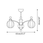 Viva Round Glass Chandelier — product view 5