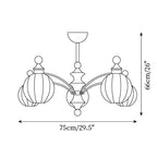 Viva Round Glass Chandelier — product view 6
