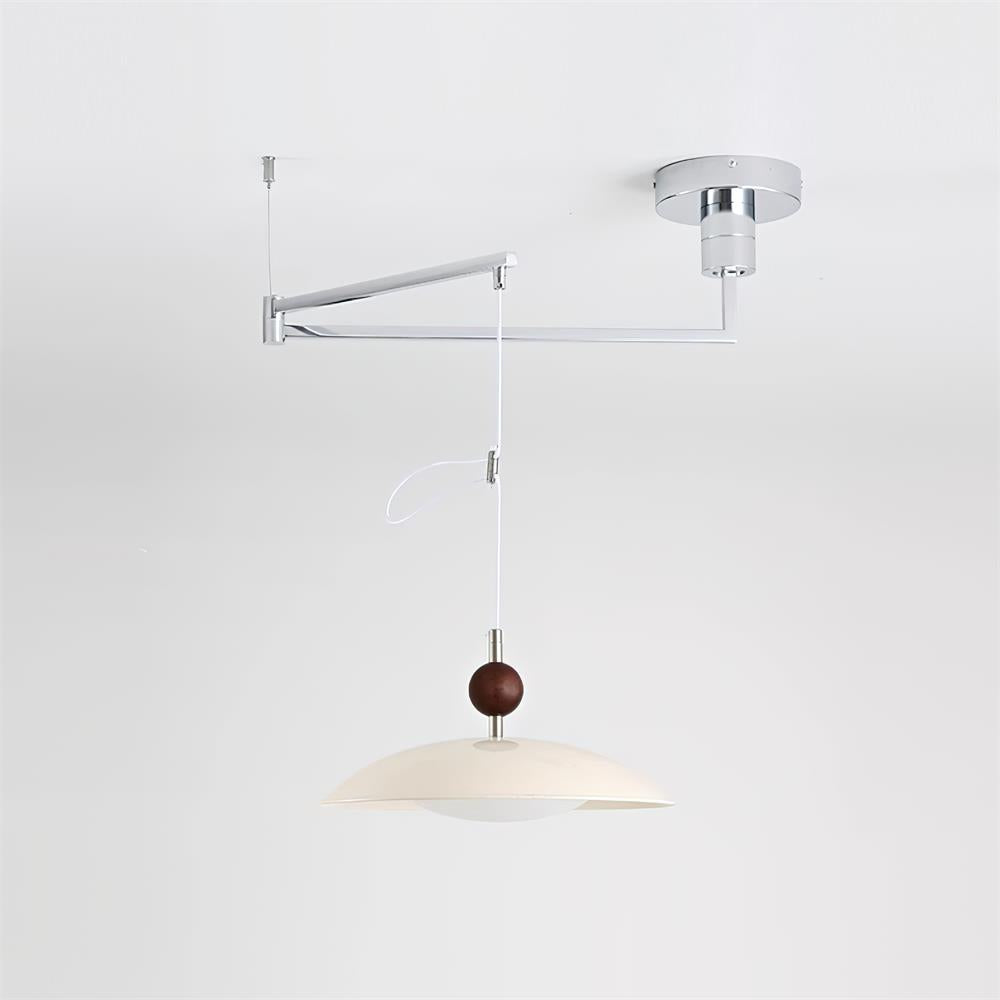Manta Swing Arm Wood Pendant Light — product view 7