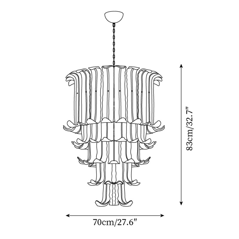 Brasher Murano Glass Chandelier — product view 5