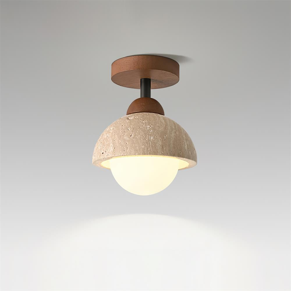 Eala Travertine Ceiling Lamp — product view 2