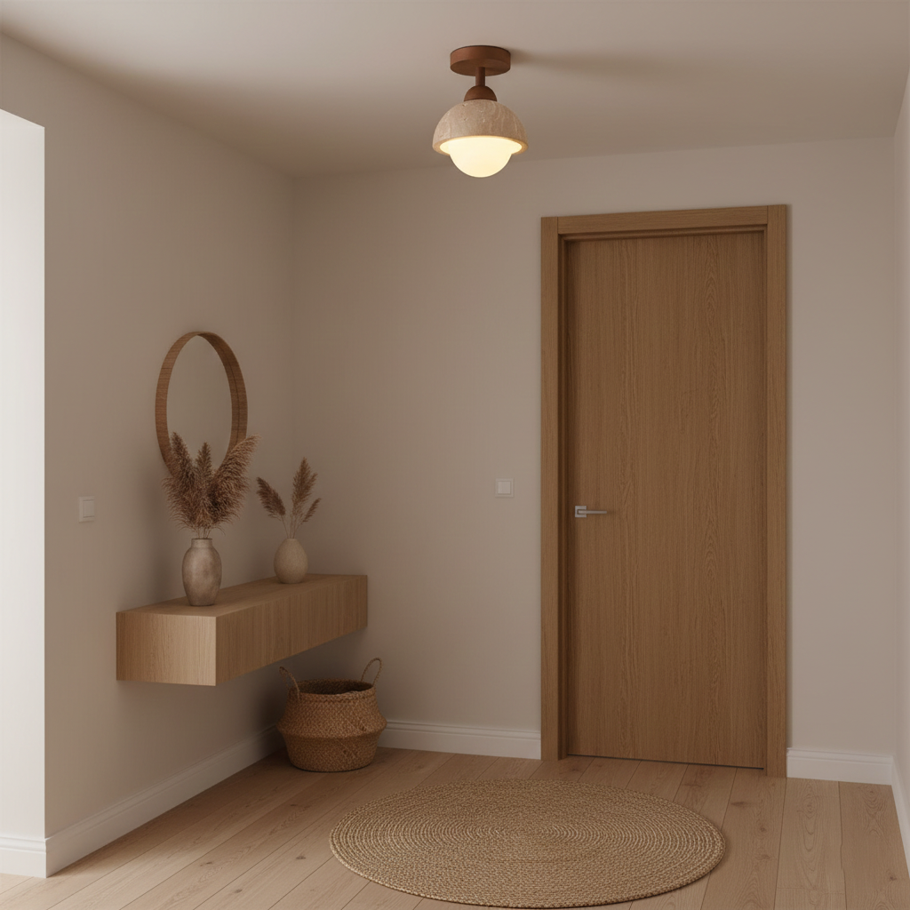 Eala Travertine Ceiling Lamp — product view 9