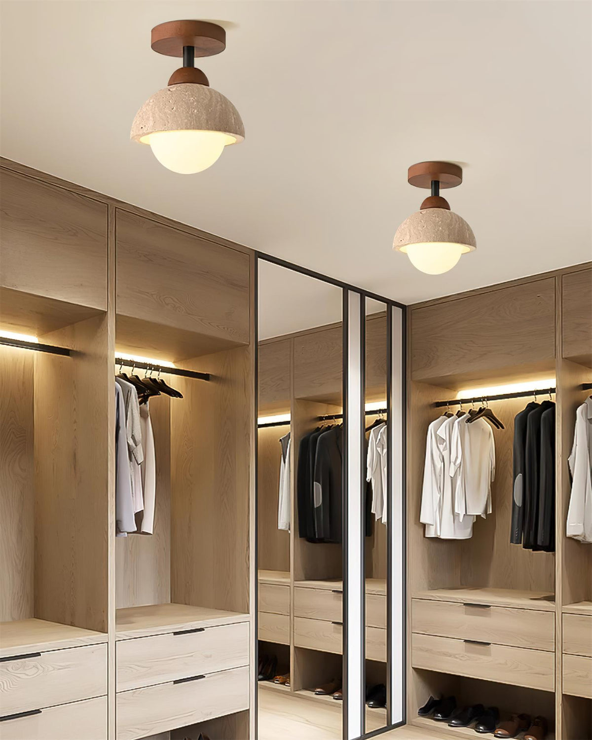 Eala Travertine Ceiling Lamp — product view 17