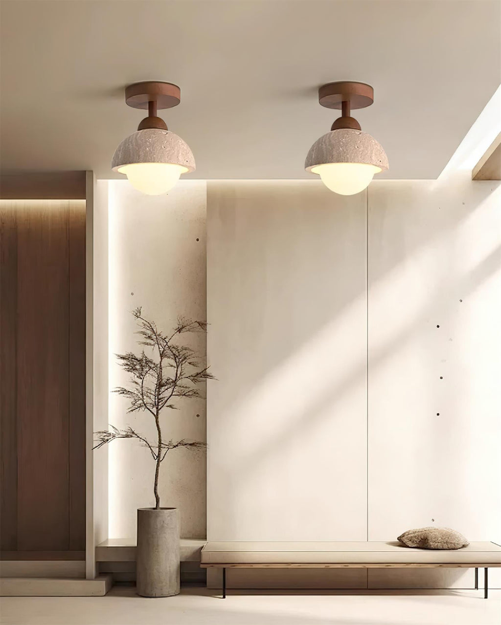 Eala Travertine Ceiling Lamp — product view 18