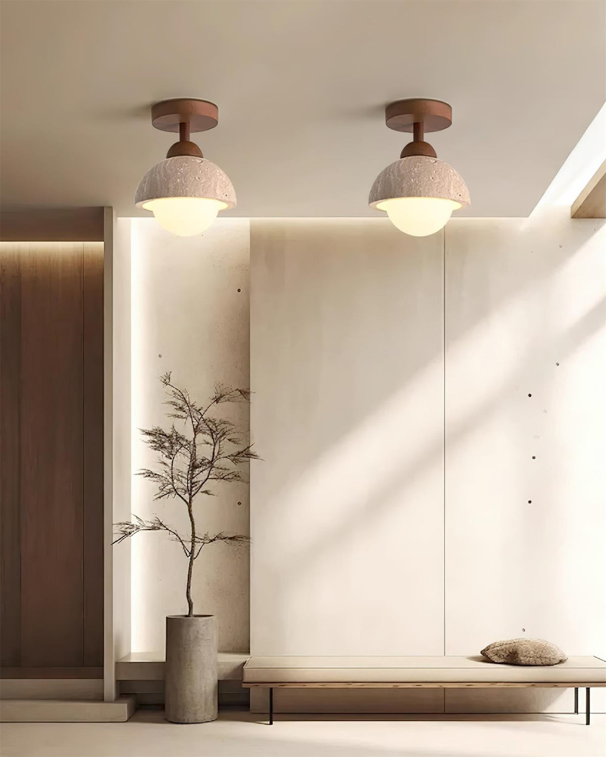 Eala Travertine Ceiling Lamp — product view 18