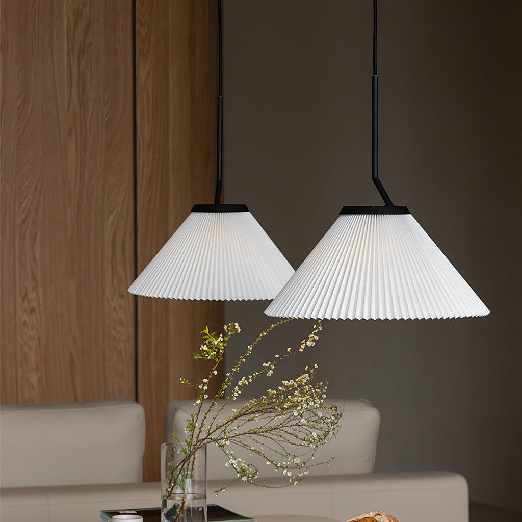 Nebra Pleated Metal Pendant Lamp — product view 2