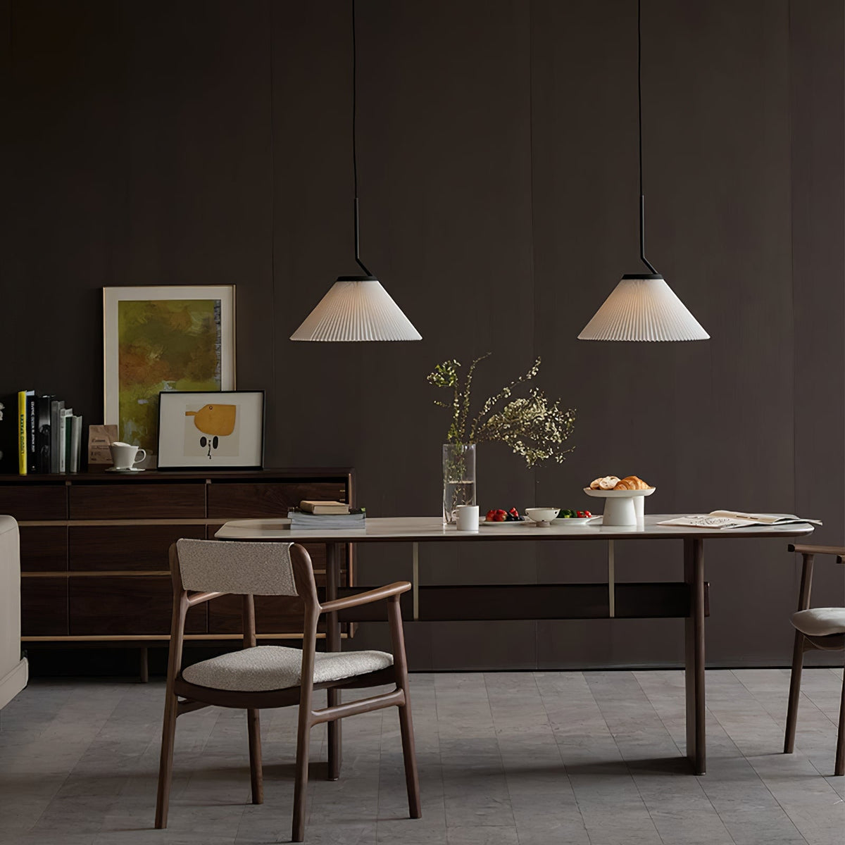 Nebra Pleated Metal Pendant Lamp — product view 5