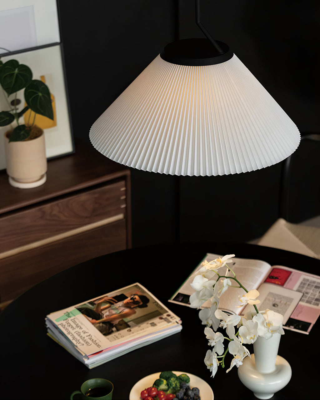 Nebra Pleated Metal Pendant Lamp — product view 11
