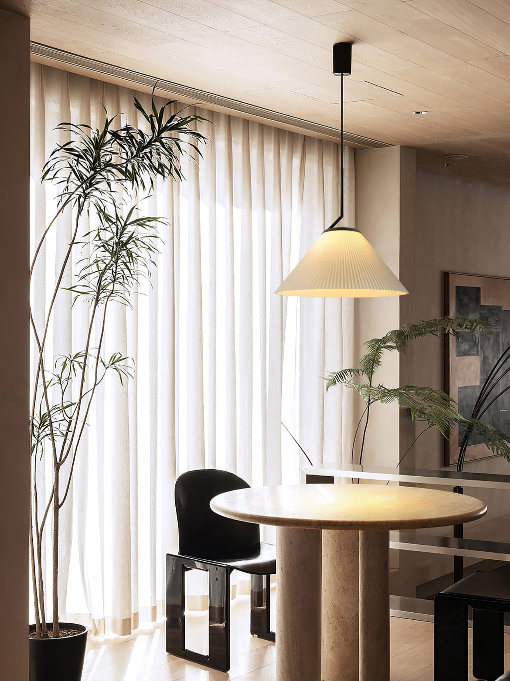 Nebra Pleated Metal Pendant Lamp — product view 13