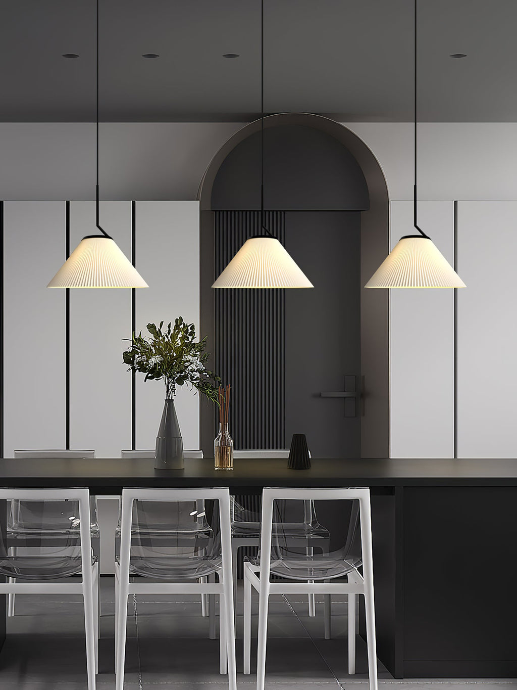 Nebra Pleated Metal Pendant Lamp — product view 15