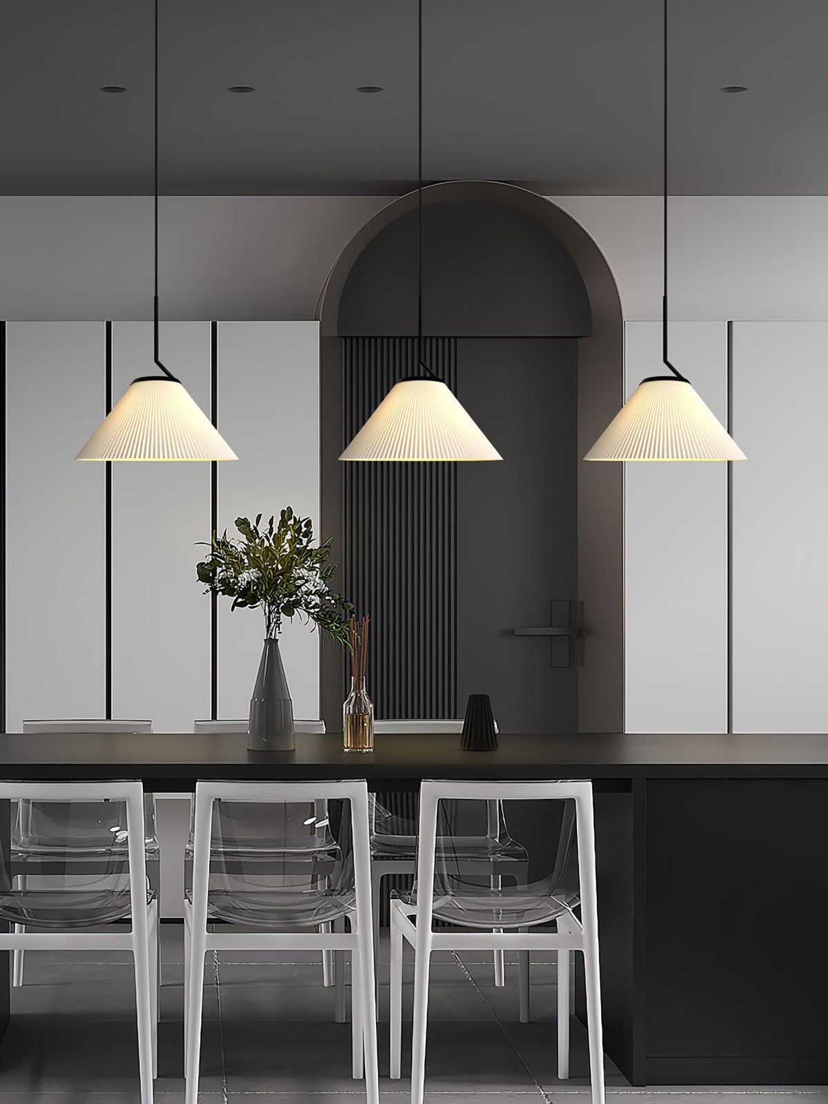 Nebra Pleated Metal Pendant Lamp — product view 15