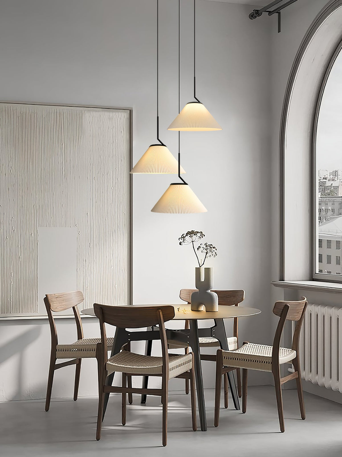 Nebra Pleated Metal Pendant Lamp — product view 16