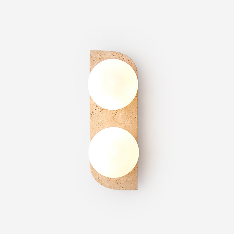 Neptune Travertine Wall Lamp — product view 1