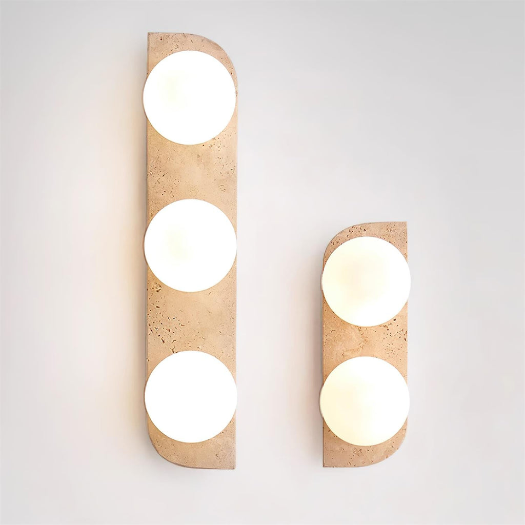 Neptune Travertine Wall Lamp — product view 3