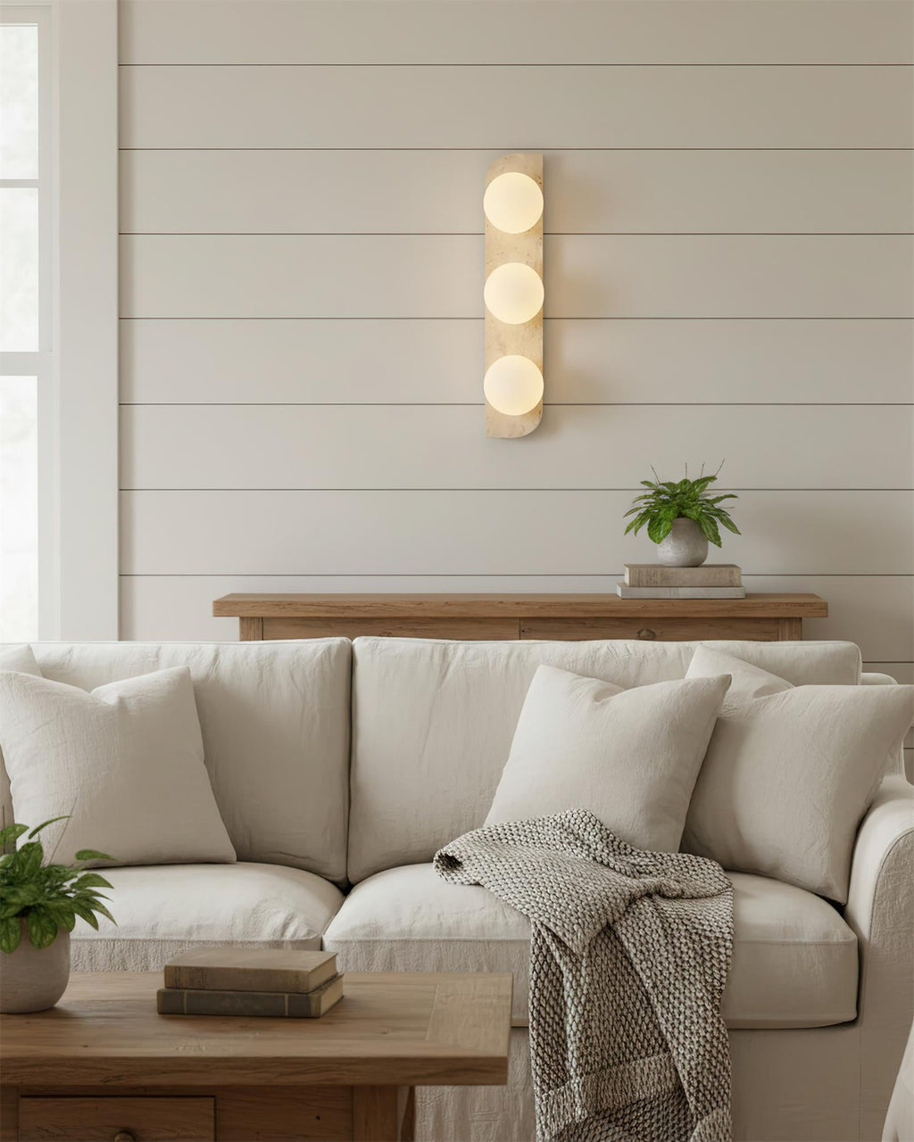 Neptune Travertine Wall Lamp — product view 10