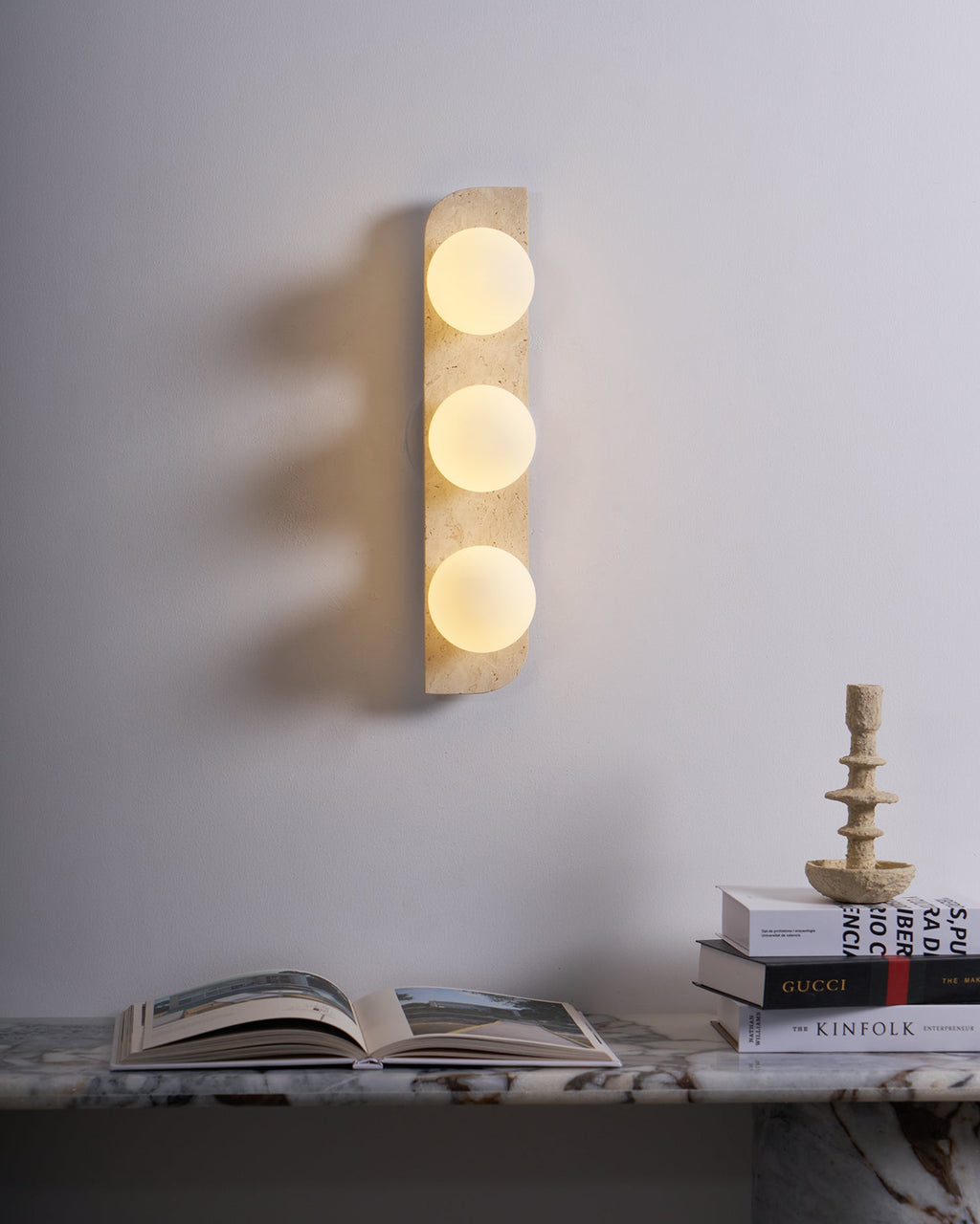 Neptune Travertine Wall Lamp — product view 30