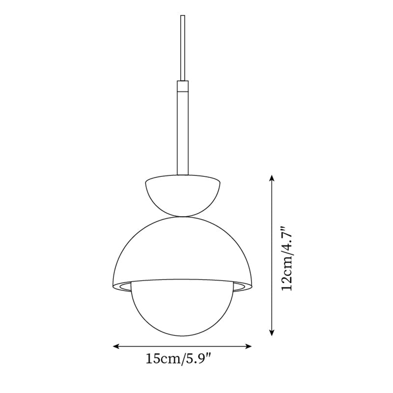 Fiorito Travertine Pendant Lamp — product view 5
