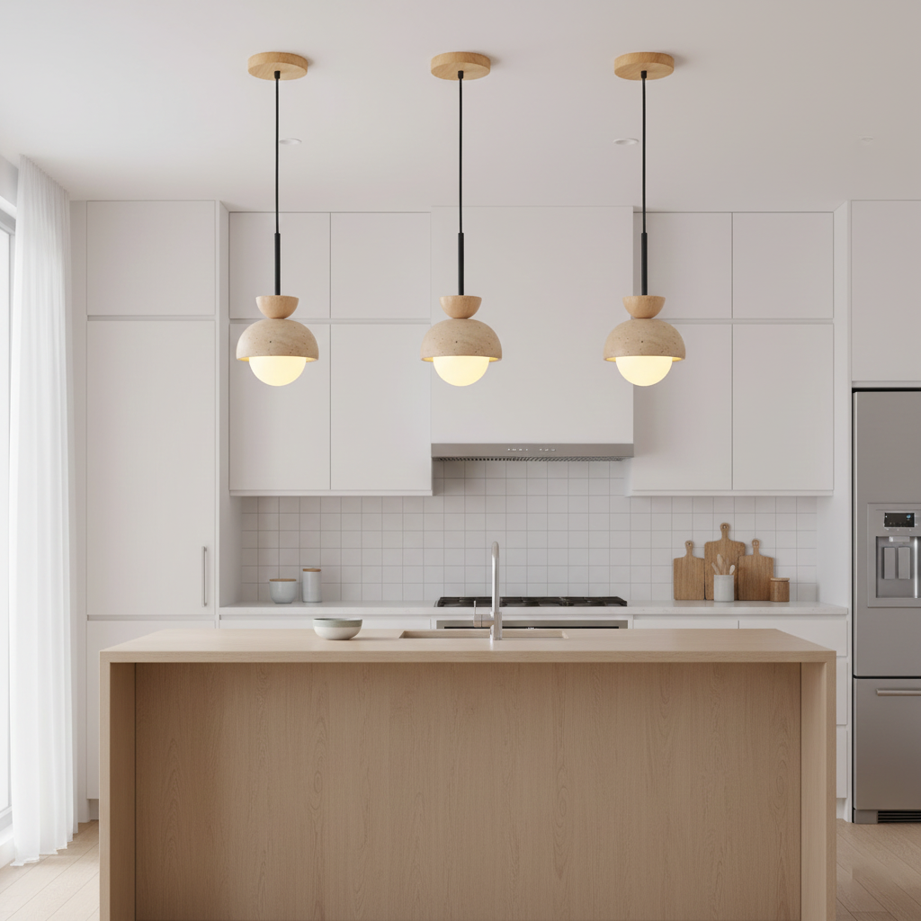 Fiorito Travertine Pendant Lamp — product view 6