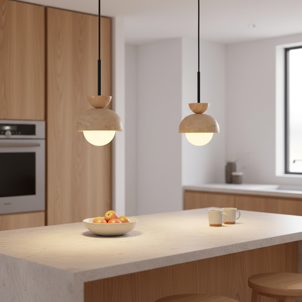 Fiorito Travertine Pendant Lamp — product view 7