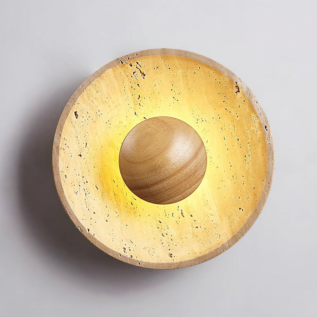 Kayla Travertine Wall Lamp — product view 3