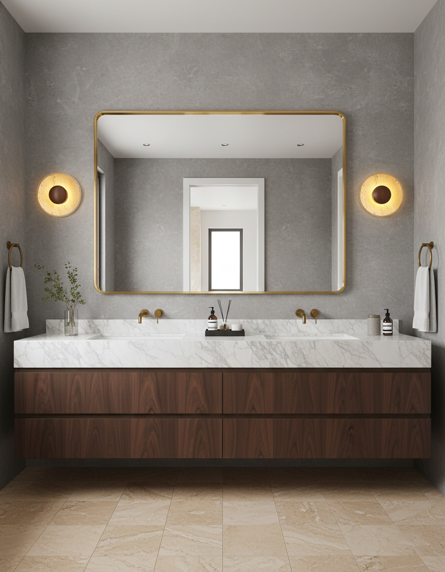 Kayla Travertine Wall Lamp — product view 6