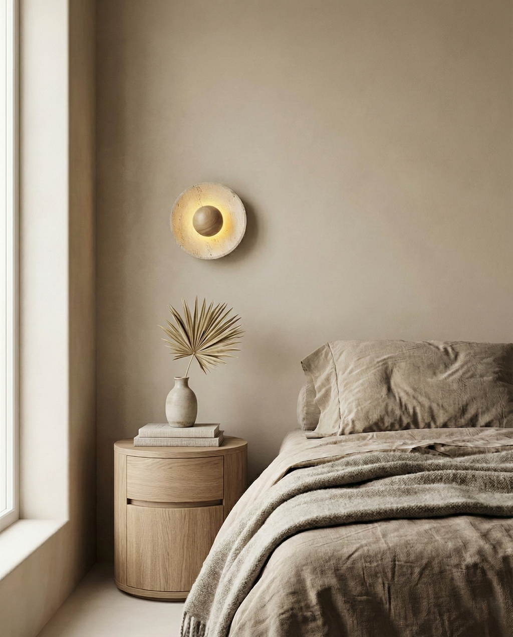 Kayla Travertine Wall Lamp — product view 8