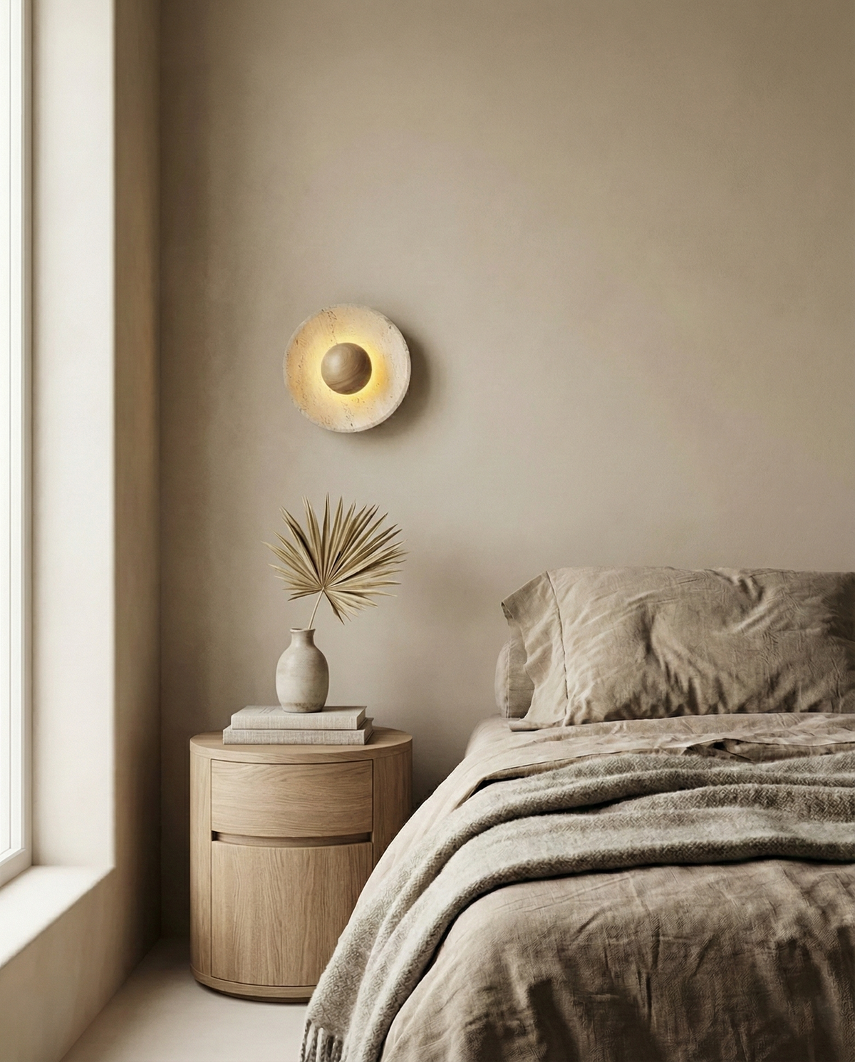 Kayla Travertine Wall Lamp — product view 8