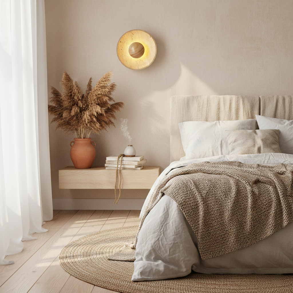 Kayla Travertine Wall Lamp — product view 11