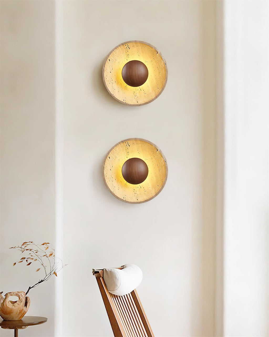 Kayla Travertine Wall Lamp — product view 12