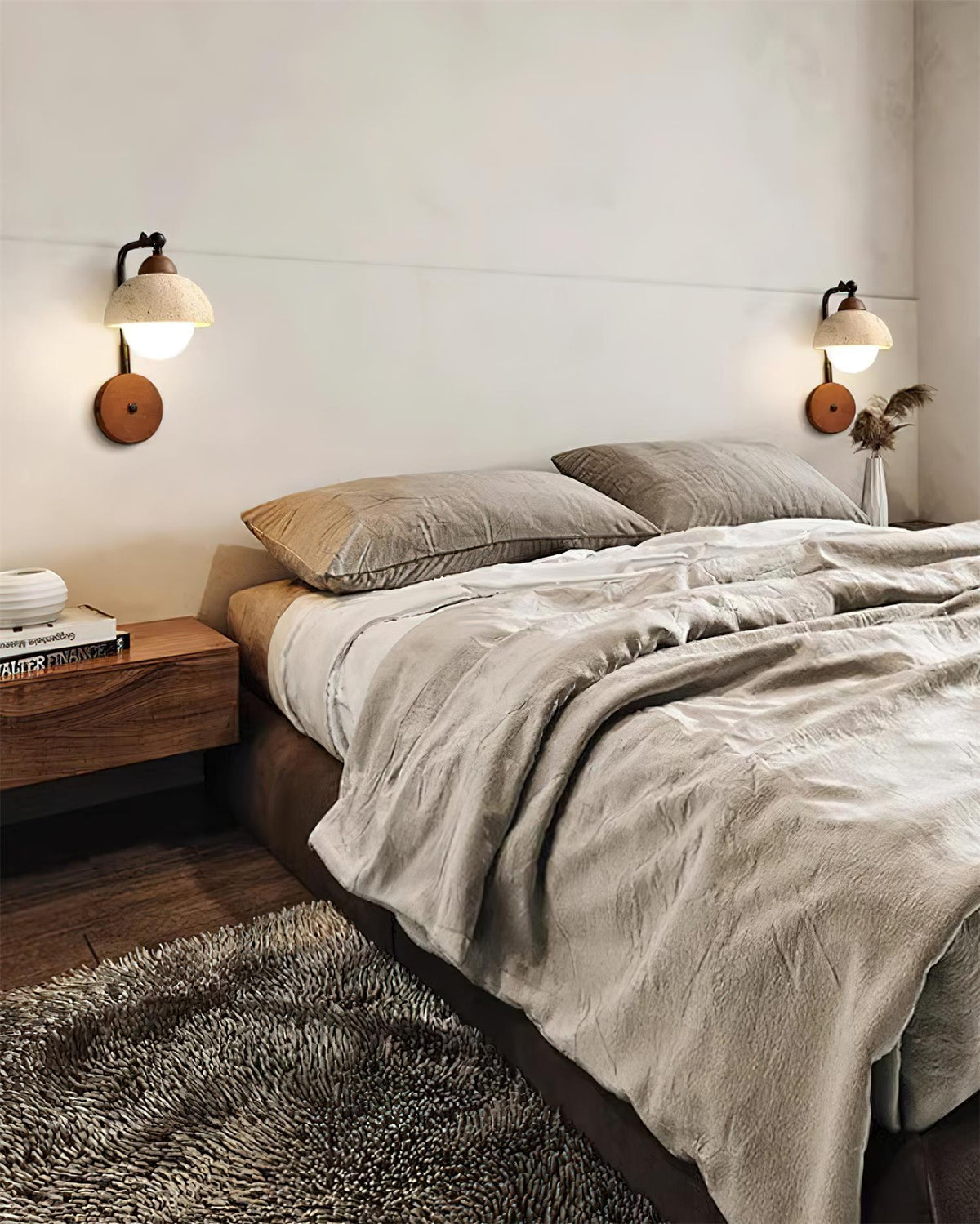 Marion Travertine Wall Light — product view 8