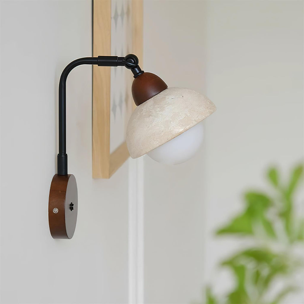 Marion Travertine Wall Light — product view 10