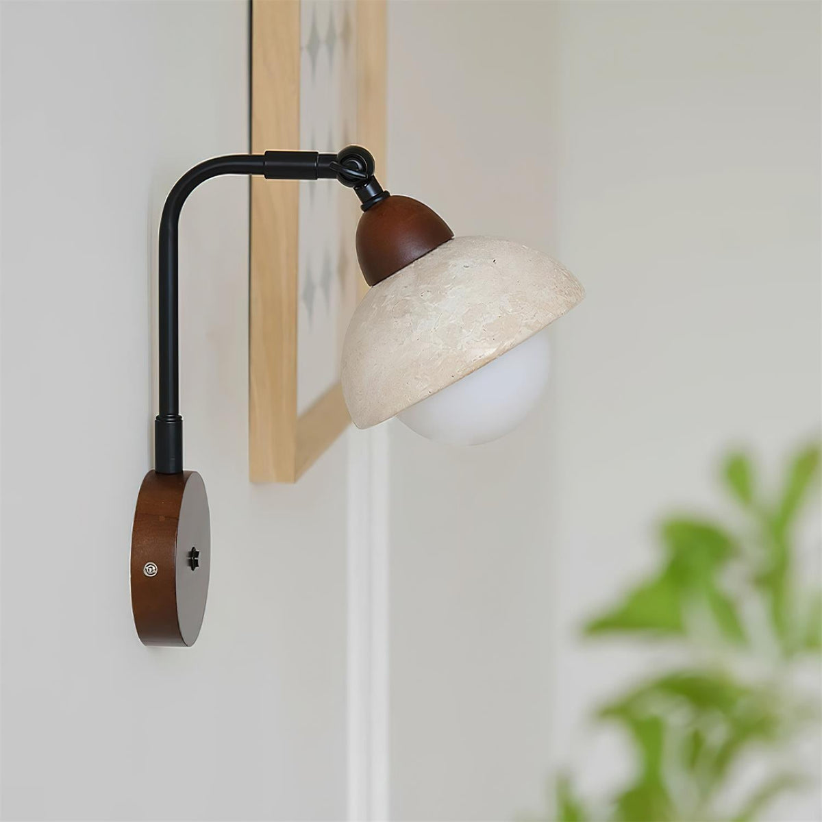 Marion Travertine Wall Light — product view 10