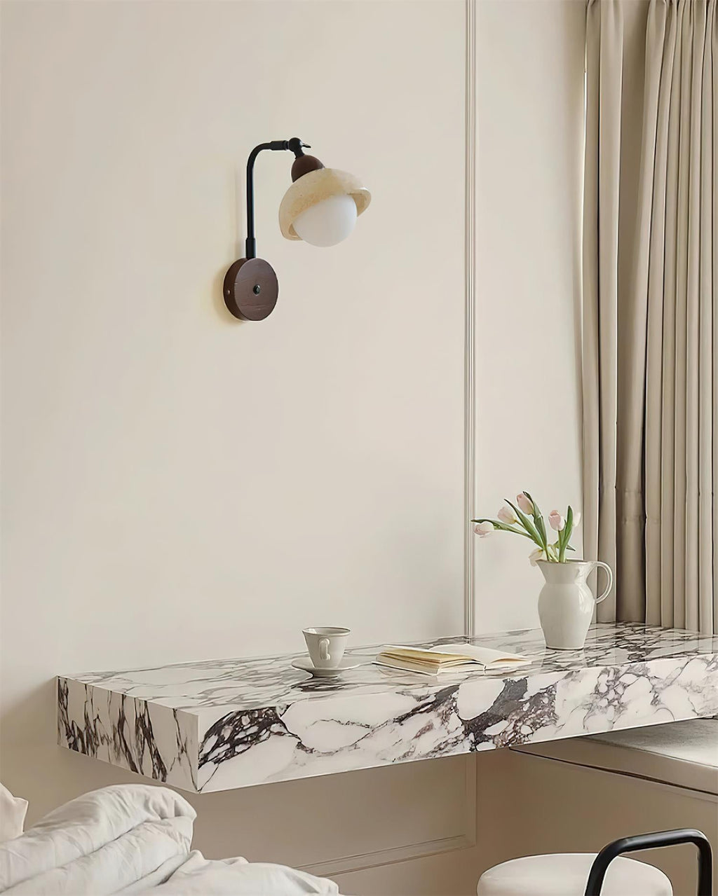 Marion Travertine Wall Light — product view 16