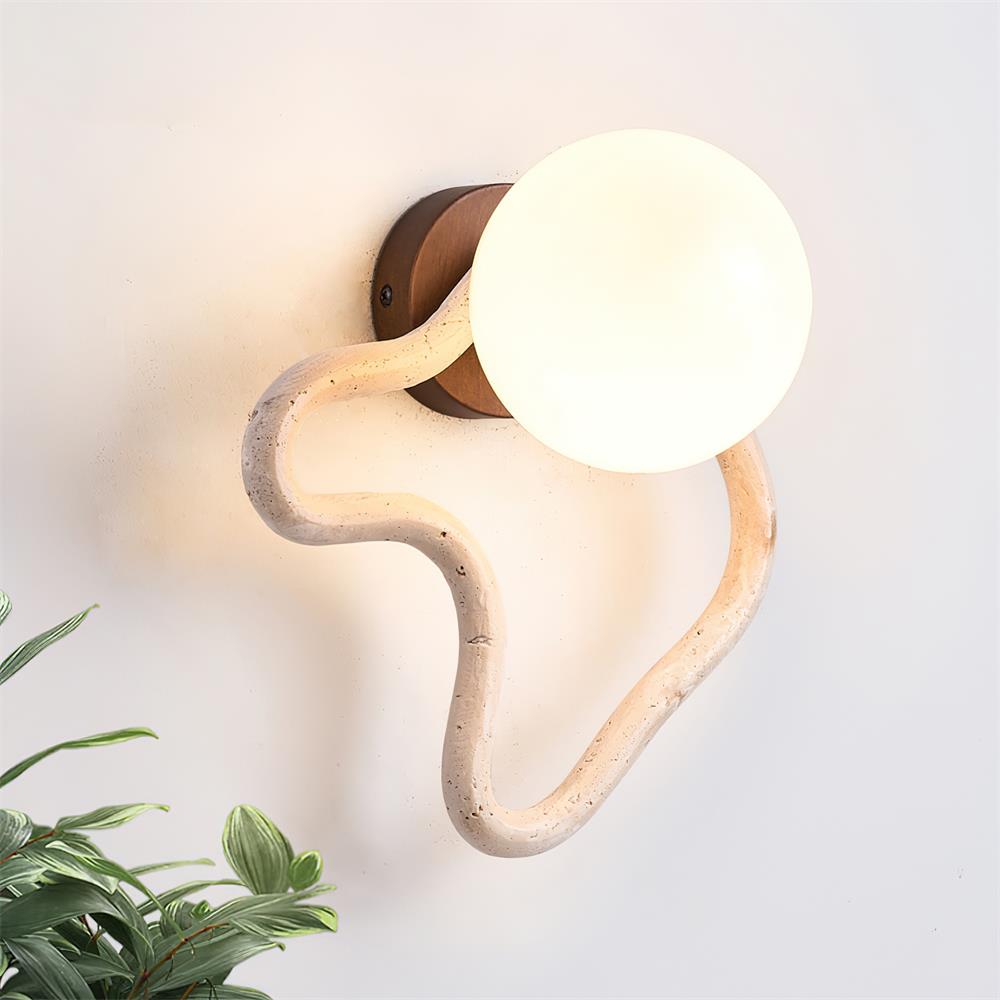 Silon Travertine Wall Lamp — product view 3
