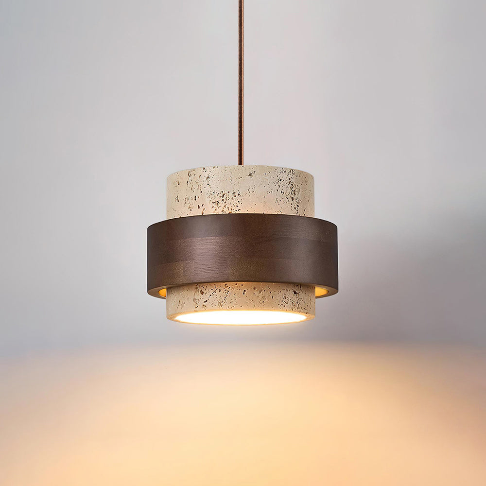 Cole Travertine Pendant Lamp — product view 2