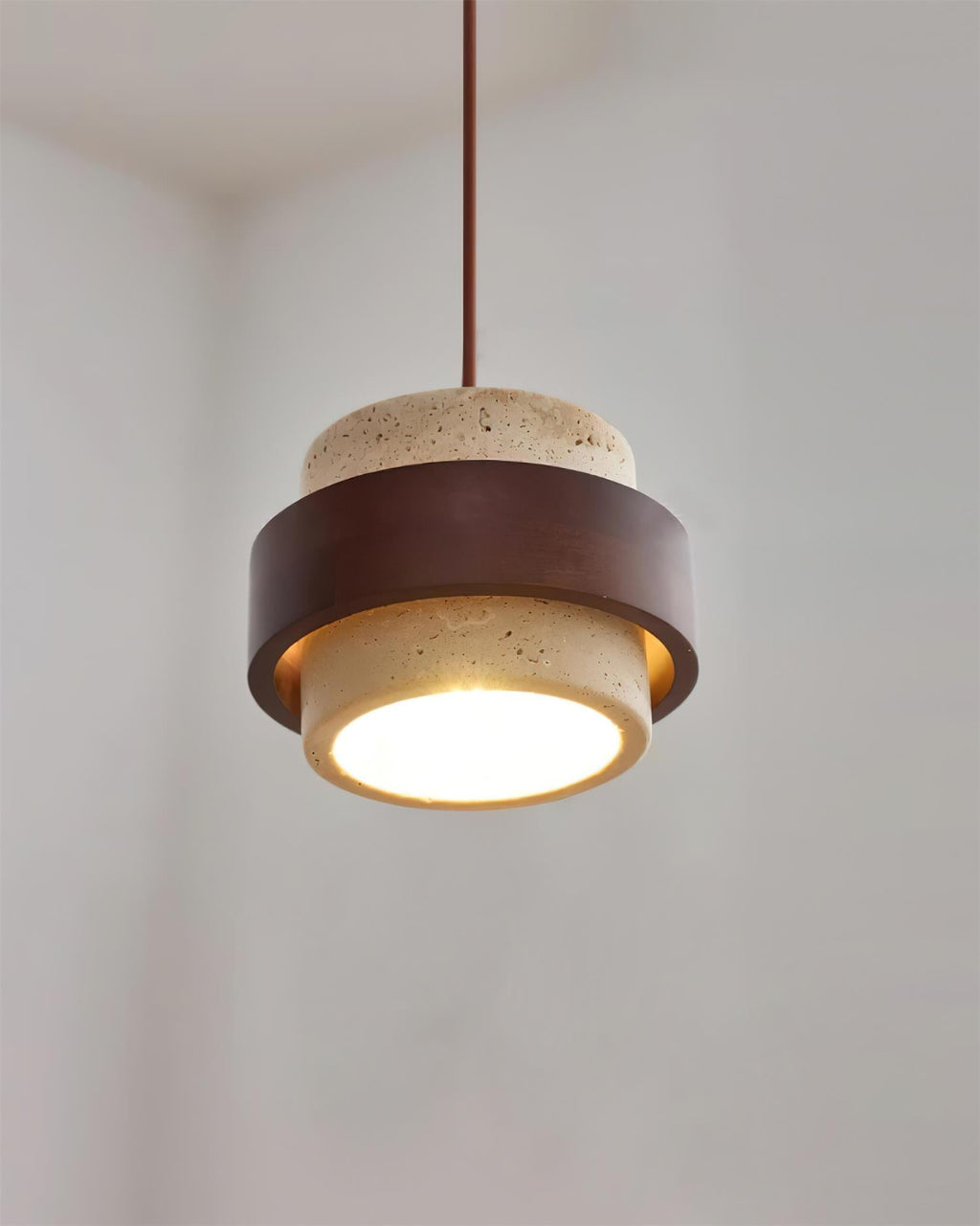 Cole Travertine Pendant Lamp — product view 4