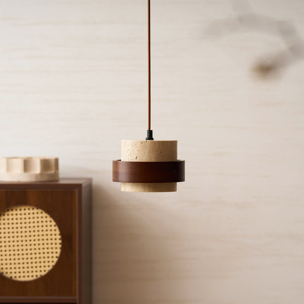 Cole Travertine Pendant Lamp — product view 12