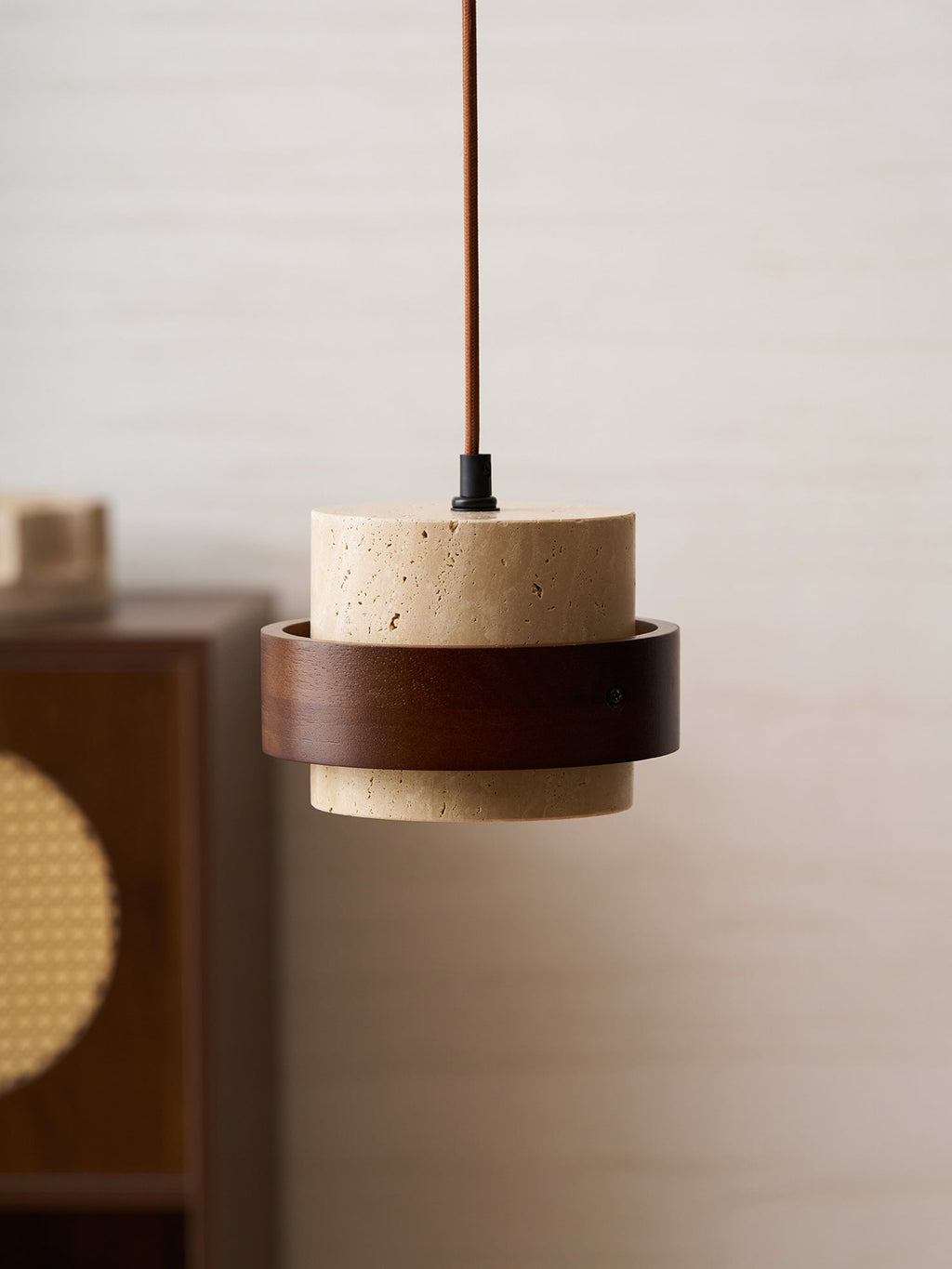 Cole Travertine Pendant Lamp — product view 15