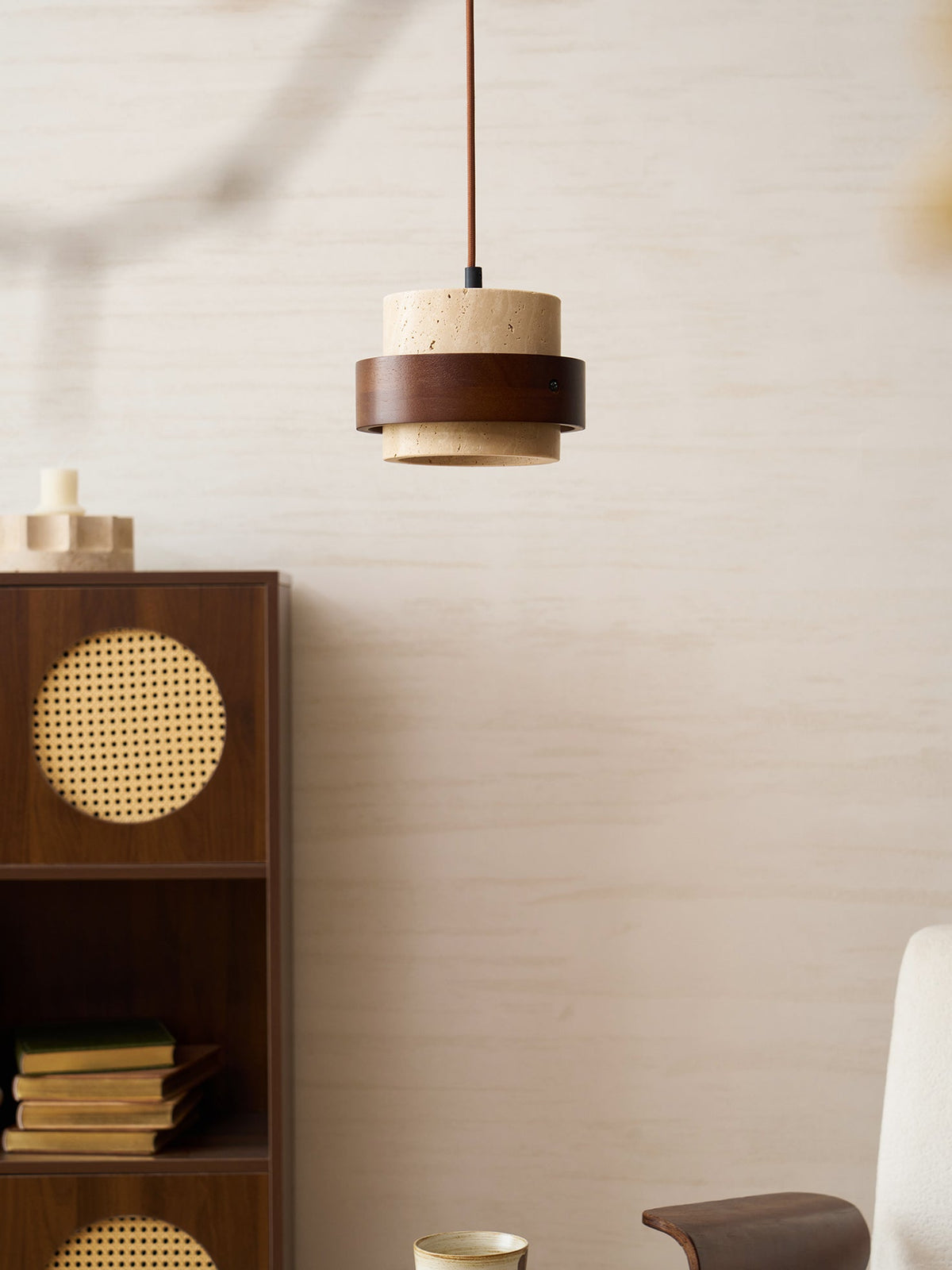 Cole Travertine Pendant Lamp — product view 20