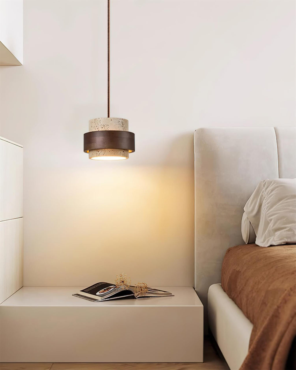 Cole Travertine Pendant Lamp — product view 22