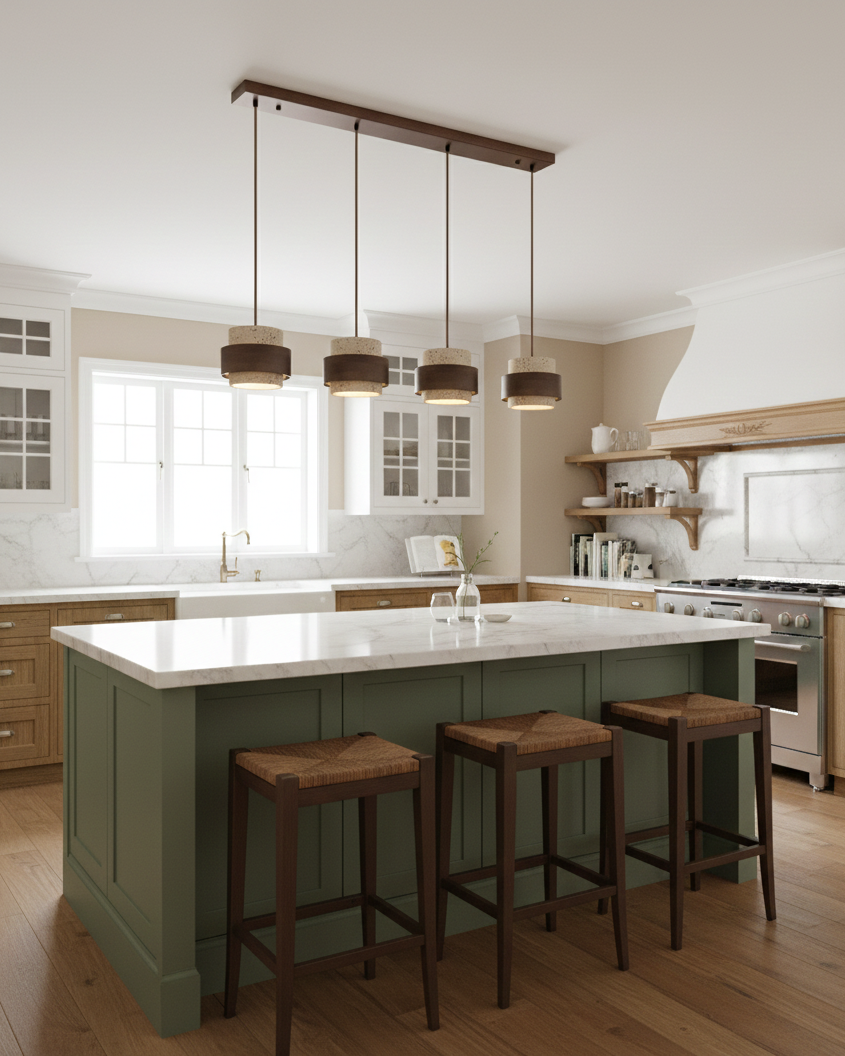 Cole Travertine Pendant Lamp — product view 34