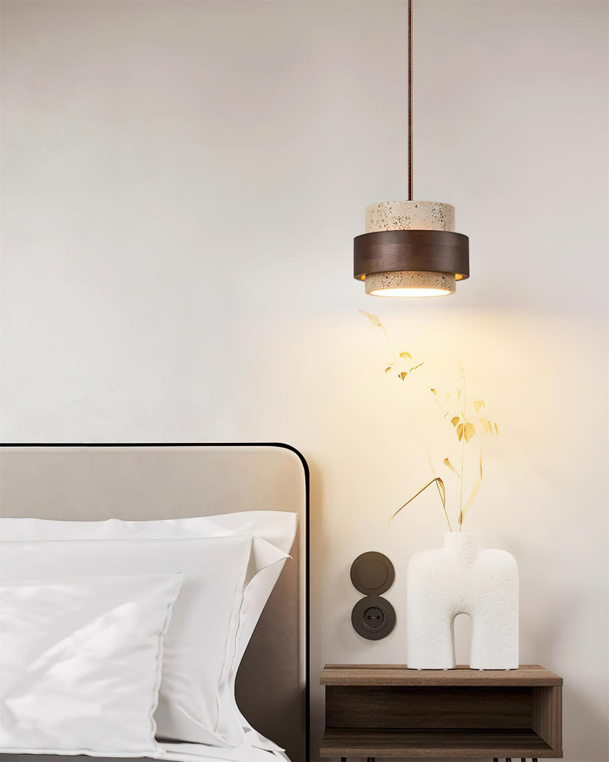 Cole Travertine Pendant Lamp — product view 45