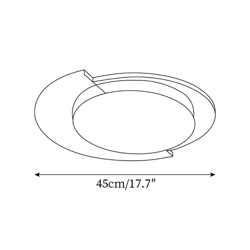 Round Toina Metal Ceiling Light — product view 5